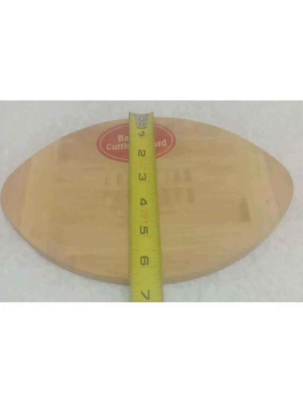 2 Football Bamboo Cutting Boards Game Day Cheese/Snack Board 9.5” X 6.25”